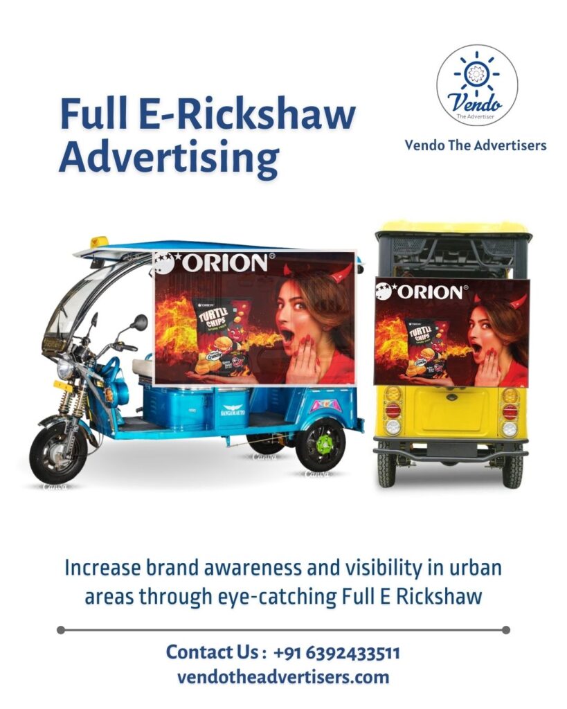 E-Rickshaw Advertisement in Varanasi : Vendo The Advertisers